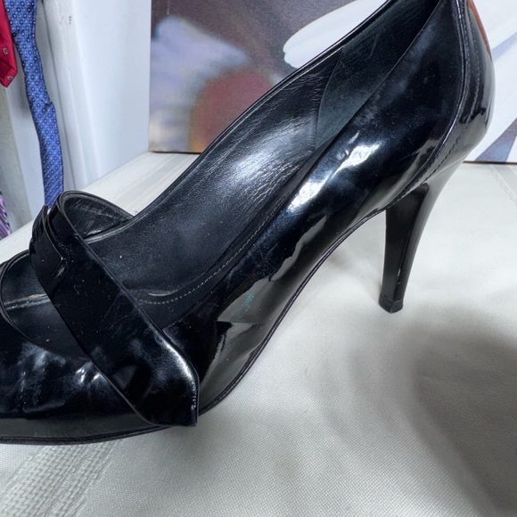 Burberry Black Patent Mary Jane Heel Size 39 - Picture 6 of 11